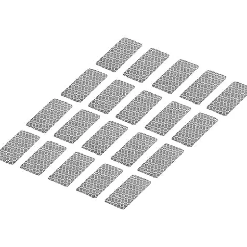 RTS25/50-SV 1563940 bande adhésive réfléchissante argent 25 mm x 50 mm, pack de 20^Toolcraft Best
