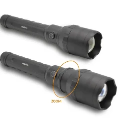 Torche Ultra Power 10000 Lumens LED COB Faisceau 300 m Aluminium Rechargeable 4 Modes Zoom^Fishtec Outlet