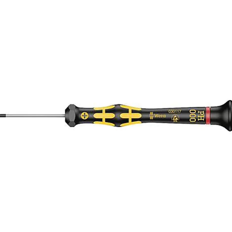 Tournevis cruciforme antistatique PH 000 Wera 05030117001 - 137 mm-V33 Discount