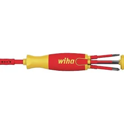 Tournevis Lift-Up WIHA isolé 1000 V avec 6 embouts slim VDE 70 mm - 38613-4M Discount