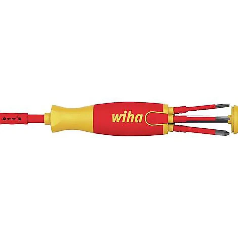 Tournevis Lift-Up WIHA isolé 1000 V avec 6 embouts slim VDE 70 mm - 38613-4M Discount