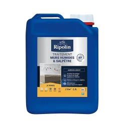 Traitement murs humides et salpêtre intérieur extérieur incolore 2,5L-Ripolin Online