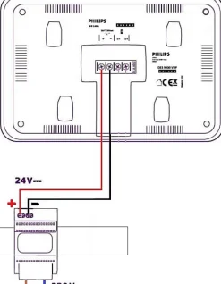Transformateur 230 V vers 24 V pour tableau électrique sur rail DIN - WelcomeEye Power - -531010-Philips Hot