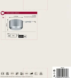 Transformateur Toroidal 97932 pour Éclairage à Câble Basse Tension en Chrome^Paulmann Clearance