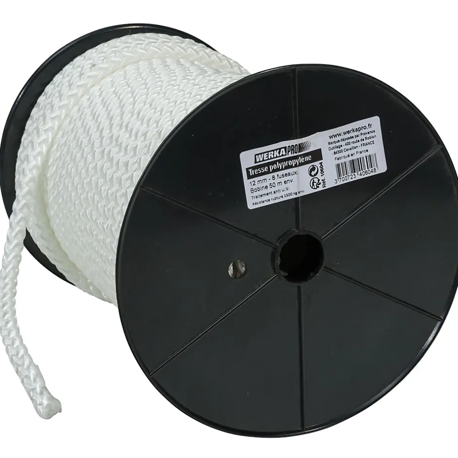 Tresse polypropylène 12mm x 50m-Werka Pro Best