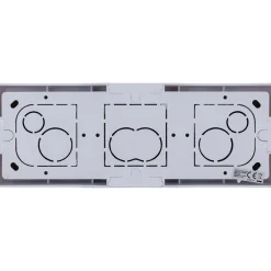 Triple prise Schuko + plaque Kalya blanc-Zenitech Sale