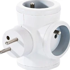 Triplite rotative Blanche 3x16A. Rotation : 90°/90°.^Watt & Co Outlet