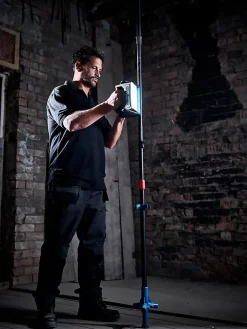 Trépied Erbauer Lewo-tripod réglable noir et bleu^ Sale