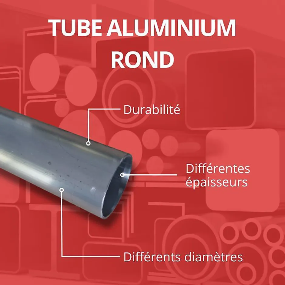 Tube aluminium diametre 100mm ep 2 mm, 3 metres - Comment Fer^ Outlet