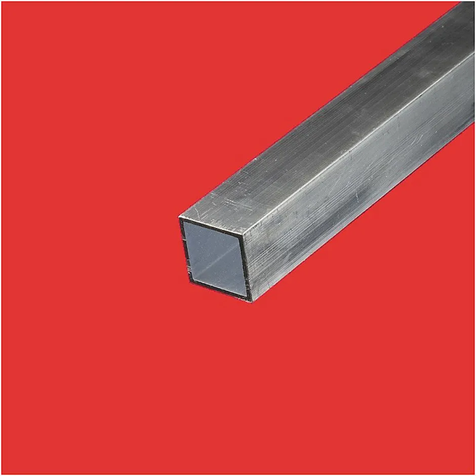 Tube carré aluminium 25x25 ep 2 mm, Longueur : 2 metres --Comment Fer Online