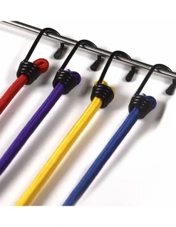 Tube de 12 tendeurs en caoutchouc à crochets, longueurs variées -^Thirard Clearance