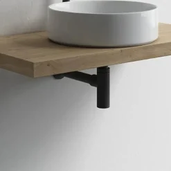 Tube d'extension de siphon de vidange rond avec une finition noire mate en laiton Kibath^ Sale