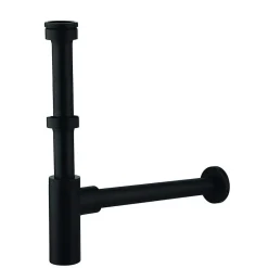 Tube d'extension de siphon de vidange rond avec une finition noire mate en laiton Kibath^ Sale