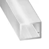 Tube rectangulaire aluminium argent 4 cm-CQFD Clearance