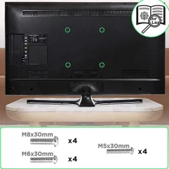 TVB123M Support TV mural pour écran de 23 à 55 pouces Inclinable Charge max 40 kg VESA 200 400 Télé LED LCD OLED-Duronic Online