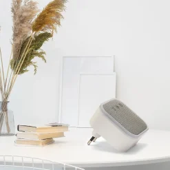 TWEED : Lot de 2 carillons avec prise + 1 bouton-sonnette, 150m, 36 mélodies. Blanc-Velamp New