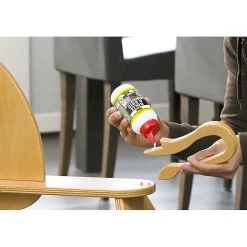 Colle à bois express - Plus forte que le bois, résistante à l'humidité, embout de précision, transparente, biberon 250g^UHU Clearance