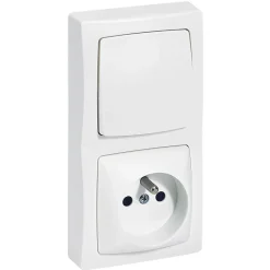 Va-et-vient + prise à la terre complet blanc^Legrand Best