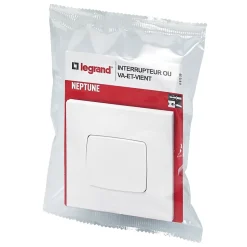Va-et-vient Neptune blanc brillant-Legrand Outlet