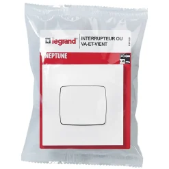 Va-et-vient Neptune blanc brillant-Legrand Outlet