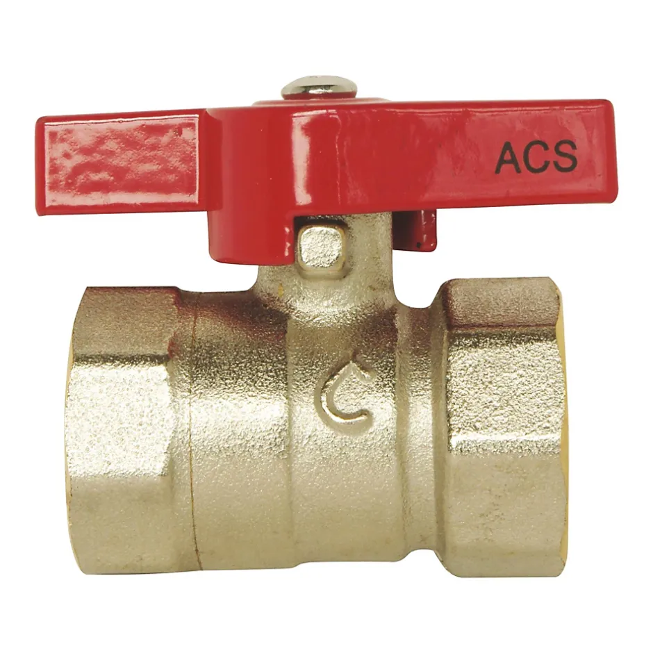 Vanne à sphère double femelle/femelle 20/27 manette papillon-Somatherm for you Online