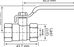 Vanne à sphère femelle/ femelle 12/17^Somatherm for you New