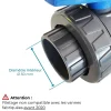 Vanne Interplast 50mm à coller double union démontable 5cm 50 mm PN16 PVC Pression Piscine-Fitt New