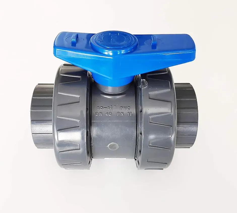 Vanne Interplast 50mm à coller double union démontable 5cm 50 mm PN16 PVC Pression Piscine-Fitt New