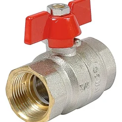 Vanne papillon laiton nickelé - F 1' --Sferaco Best