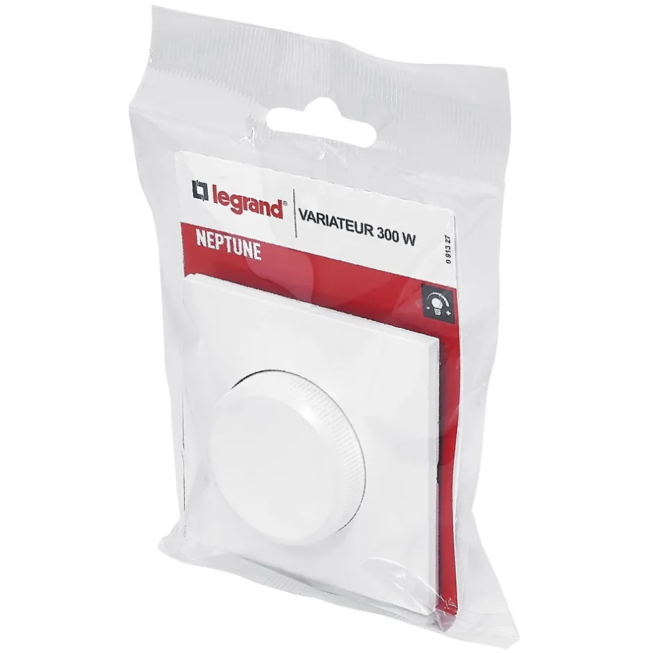 Variateur rotatif Neptune plastique brillant blanc^Legrand New
