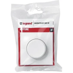 Variateur rotatif Neptune plastique brillant blanc^Legrand New