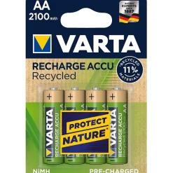 - Piles Rechargeables Accu RECYCLED AA 2100 mAh Blister de 4 (pré-chargées)^Varta Clearance