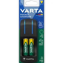 - Pocket Chargeur + 4 piles rechargeables AA 1600 mAh-Varta Sale