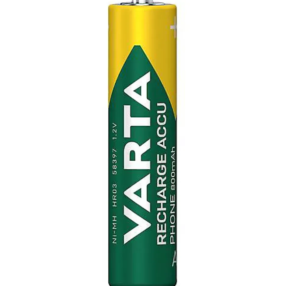 Accu rechargeable LR03 AAA 800 mAh, lot de 2, NiMH, 1.2 V-Varta Online