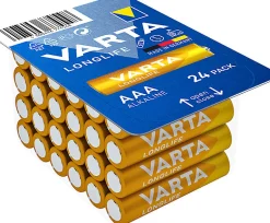 LONGLIFE AAA Piles Alcalines - Pack de 24 Piles LR3 (AAA) 1200 mAh 1.5 V-Varta New