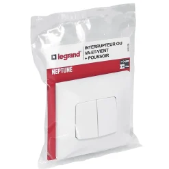 Va&vient + poussoir Neptune 10A^Legrand Sale