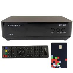 VELA Décodeur Satellite Astra + Carte TNTSAT^Servimat Outlet