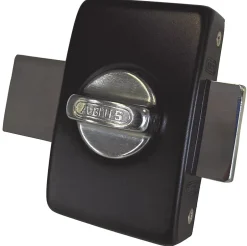 Verrou à bouton 45 mm Ø23 mm + Gâche^Abus New