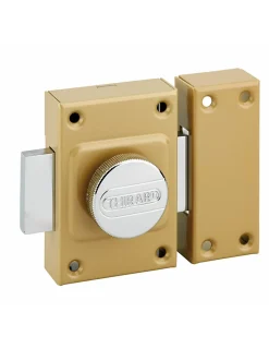 Verrou à bouton Concorde pour porte intérieure, acier, époxy bronze --Thirard Best
