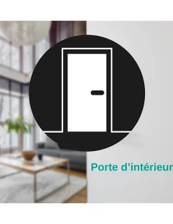 Verrou à bouton Concorde pour porte intérieure, acier, époxy bronze --Thirard Best