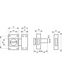 Verrou à bouton Etendard pour porte d'entrée, cylindre 40mm, acier, 3 clés, époxy bronze --Thirard Outlet