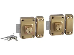 Verrou Alpha 1957 bouton 45mm (x2) même clé-Bricard