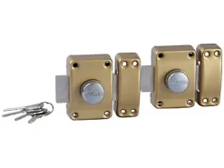 Verrou Alpha 1952 bouton 45mm (x2) même clé^Bricard Best