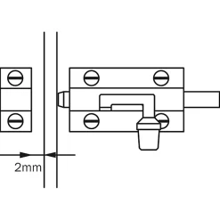 Verrou automatique 30 mm acier zingué-Diall Clearance