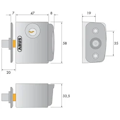 Verrou de fenêtre blanc en saillie-Abus Discount