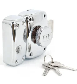 Verrou de porte haute sécurité à bouton 45 mm Mystere chromé THIRARD-Autres Outlet