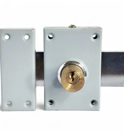 Verrou en applique double entrée pour porte principale DOM axe 45 mm 3 clés^Autres New