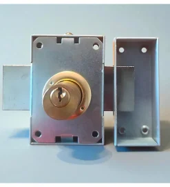 Verrou en applique double entrée pour porte principale DOM axe 45 mm 3 clés^Autres New