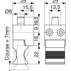 Verrou noir DS 6219 - La croisée DS-La Croisee Ds Clearance