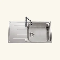 Vidage automatique gain de place 1 bac CUIPD033 pour évier inox - Siphon gain de place-Cuisissimo Outlet